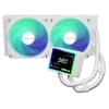SISTEMA DE REFRIGERACION ASROCK PARA CPU CHALLENGER WHITE 240 DIGITAL,1851/1700/AM5/AM4,2X120MM,ARGB,LCD,BLANCO